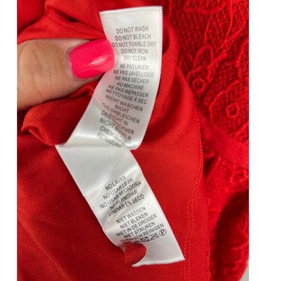 Adrianna Pappell English Garden Fit & Flare in Persimmon with Pockets Size 8 - Picture 10 of 10